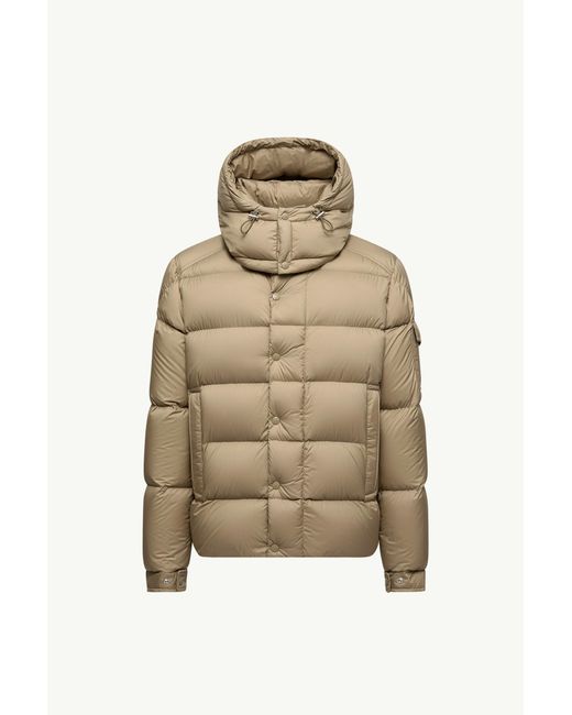 Moncler Natural Moncler Maya 70 Hooded Short Down Jacket for men