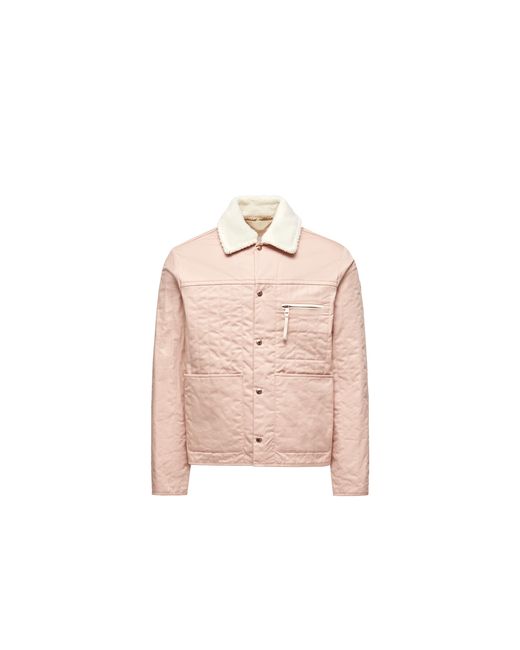 Moncler x Gilga Farm designed by Donald Glover Pink Moncler X Gilga Farm By Donald Glover Kishus Padded Shirt Jacket for men