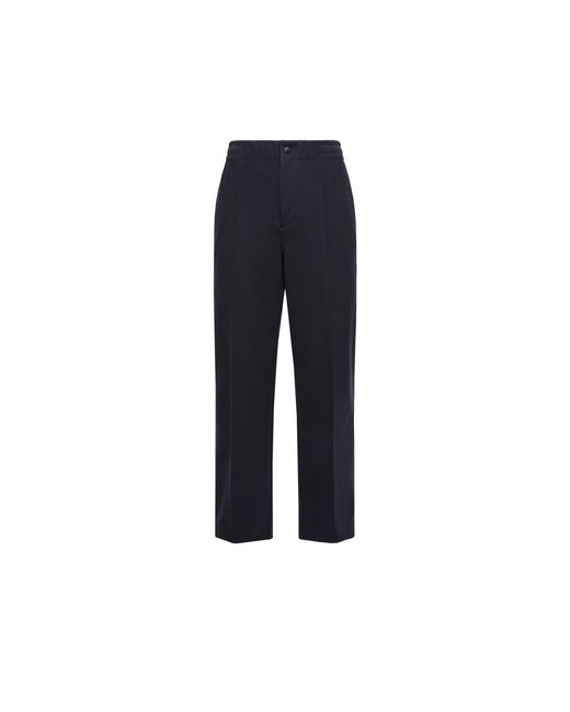 Moncler Blue Moncler Embossed Logo Cotton Track Pants for men