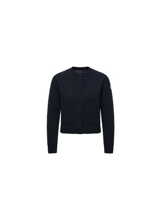 Sudadera De Lana Acolchado, Mujer, Talla Moncler de color Blue