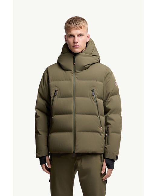 Moncler Fellberg Daunen-Skijacke Mit Kapuze, Herren, Größe in Green für Herren