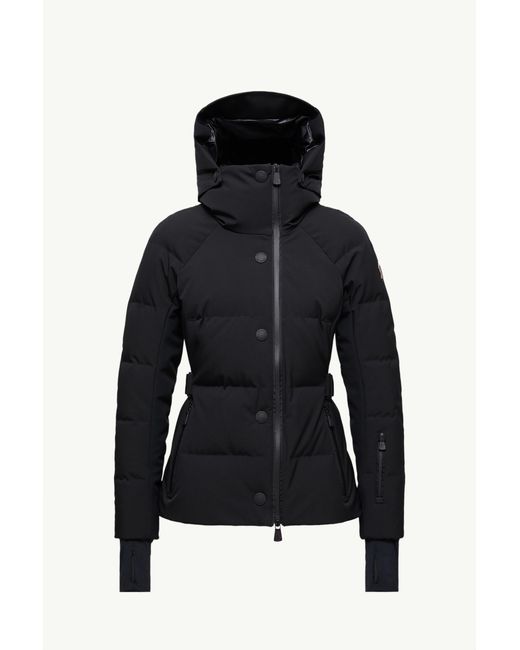 Moncler Black Guyane Daunen-Skijacke Mit Kapuze, Größe