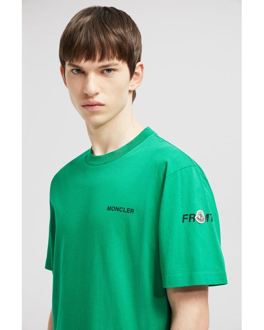 Camiseta De Algodón Con Maxilogotipo X Frgmt, Hombre, Talla MONCLER X FRGMT de hombre de color Green