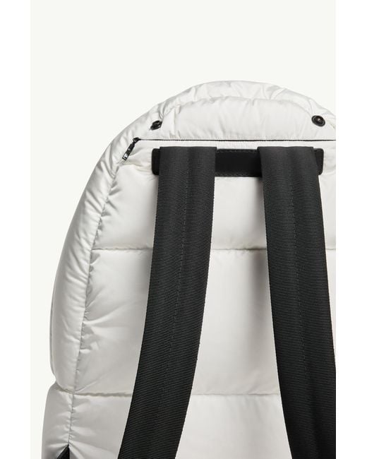 Moncler White Caradoc Water-Repellent Backpack for men