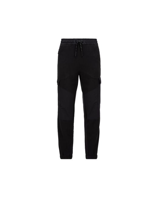 Moncler Black Polartec Velvet Track Pants for men