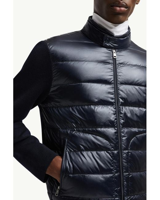 Cárdigan Acolchado De Lana Con Cremallera, Hombre, Talla Moncler de hombre de color Blue