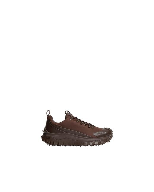 Moncler Brown Moncler Trailgrip Apex2Gtx Nubuck & Leather Trainers for men