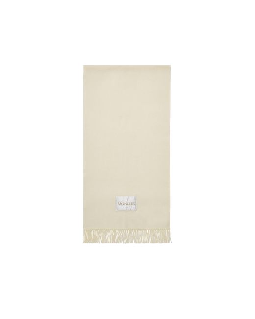 Moncler Natural Wool Felt Scarf