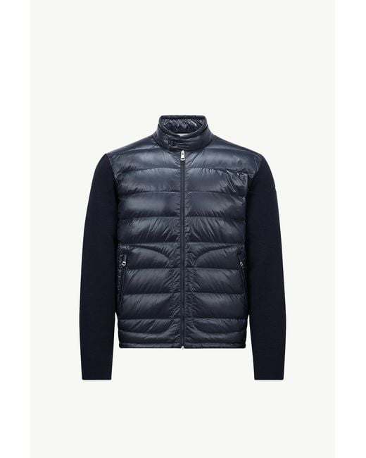 Cárdigan Acolchado De Lana Con Cremallera, Hombre, Talla Moncler de hombre de color Blue