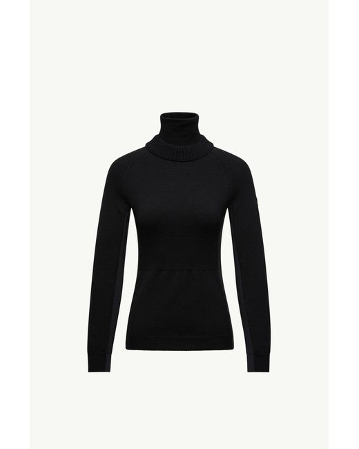Jersey De Lana Y Cuello De Tortuga, Mujer, Talla Moncler de color Black