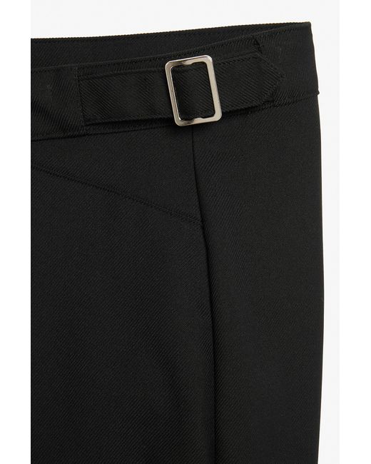 Monki Black Low Waist Tailored Trousers