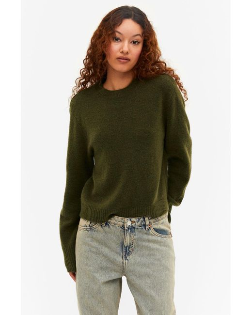 Monki Green Soft Knit Sweater