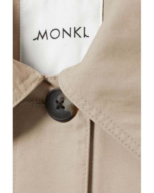 Monki Natural Single-breasted Car Coat