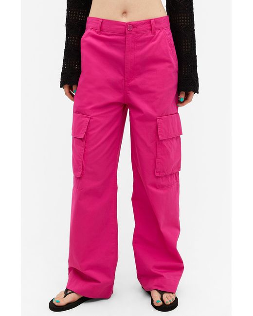 Dark pink sales cargo pants