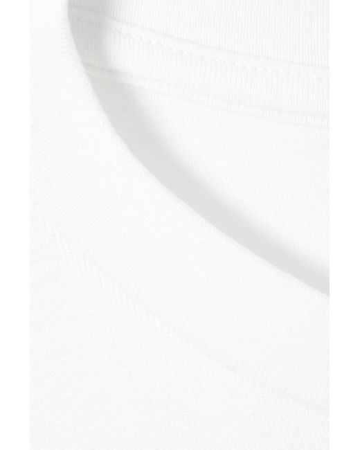 Monki White Soft Oversized Long-sleeved Top