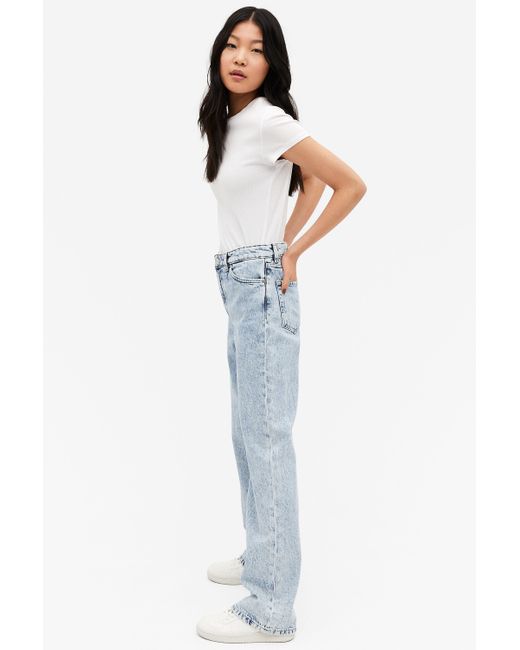 Monki Denim Yoko Jeans Light Blue 