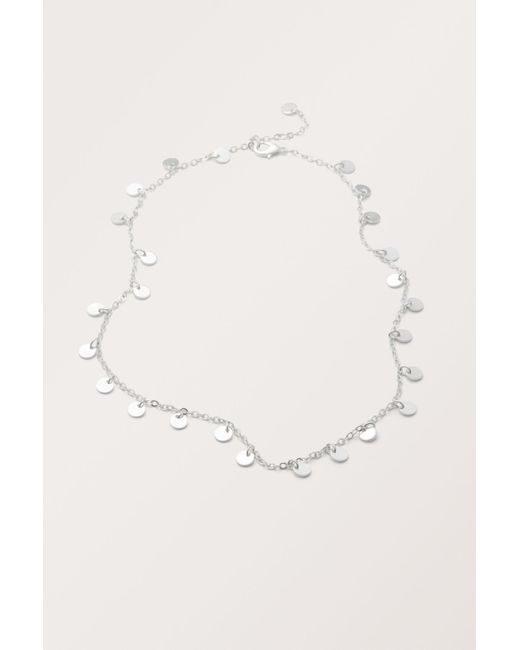 Monki Natural Chain Pendant Necklace