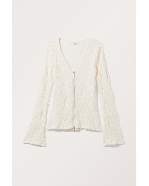 Monki Natural Fitted Zip-top