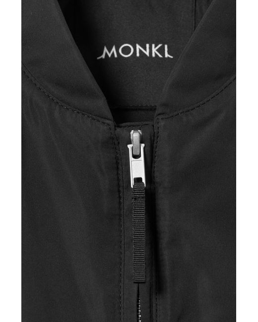 Monki Black Regular Fit Bomber Jacket