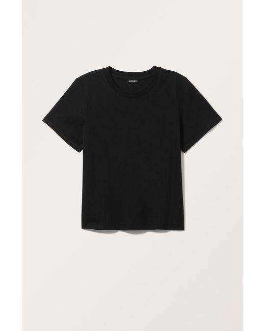 Monki Black T-Shirt Mit Grafikdruck