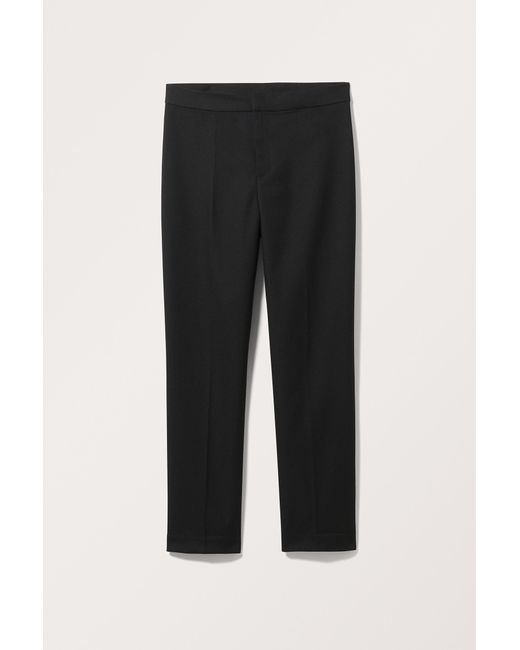 Monki Black Ankle Length Suit Trousers