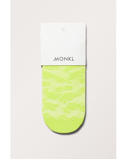 Monki White Lace Knee Socks