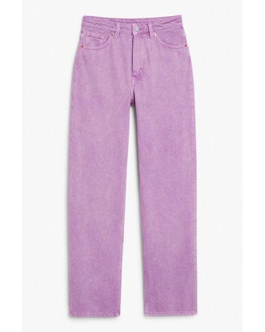 Monki Purple High Waist Jeans