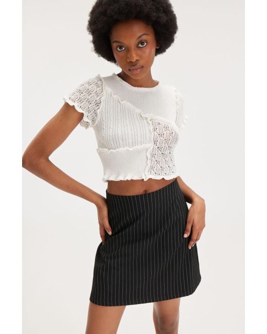 Buy black a line mini skirt discount