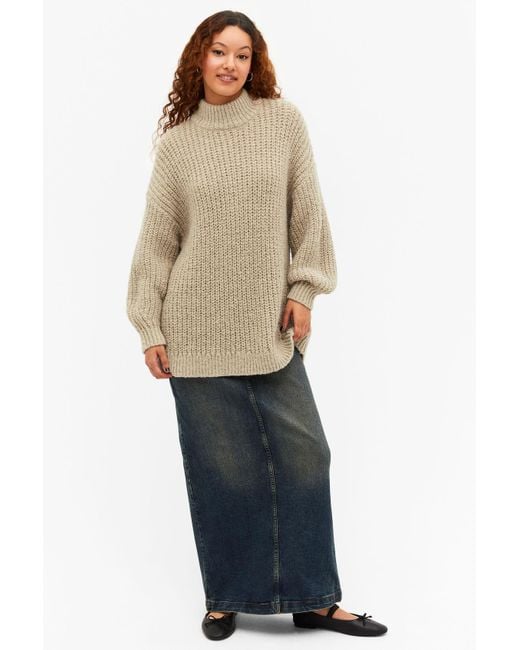 Monki Natural Chunky Knit Sweater