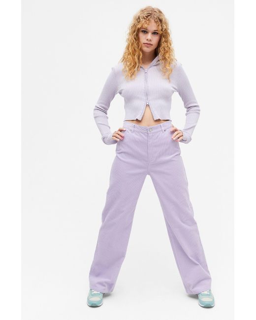 Monki Yoko Corduroy Trousers in 