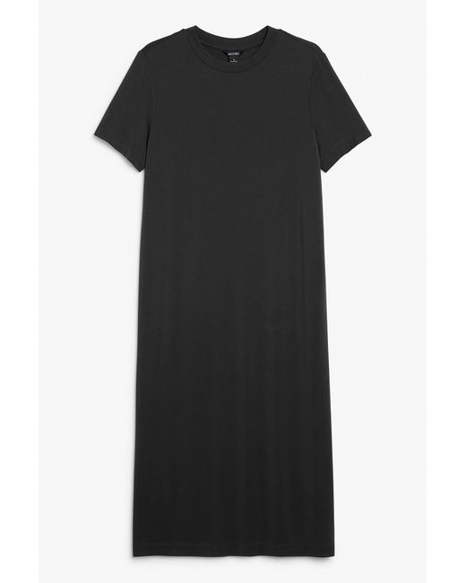 Monki Black Super Soft T-shirt Dress