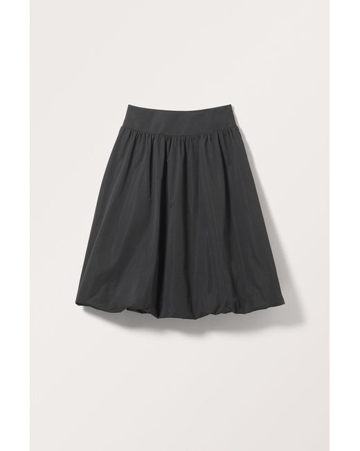 Monki Black Midi Puffy Skirt