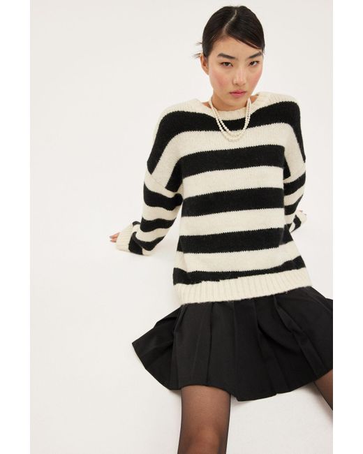 Monki Black Chunky Knit Oversized Sweater