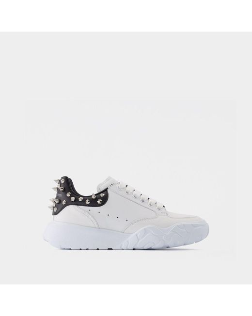 Alexander McQueen White Sneaker With Studs for men