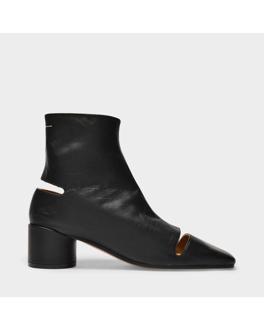 MM6 by Maison Martin Margiela Black Ankle Boots