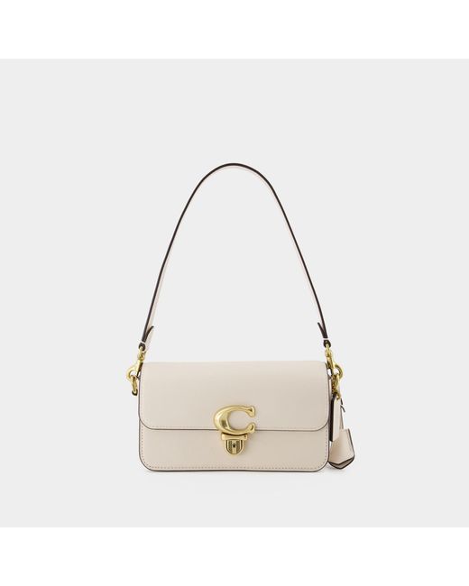 COACH Studio Bag Cream Leather in Natural Lyst UK