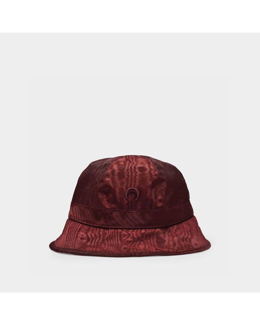 MARINE SERRE Red Moire Hat