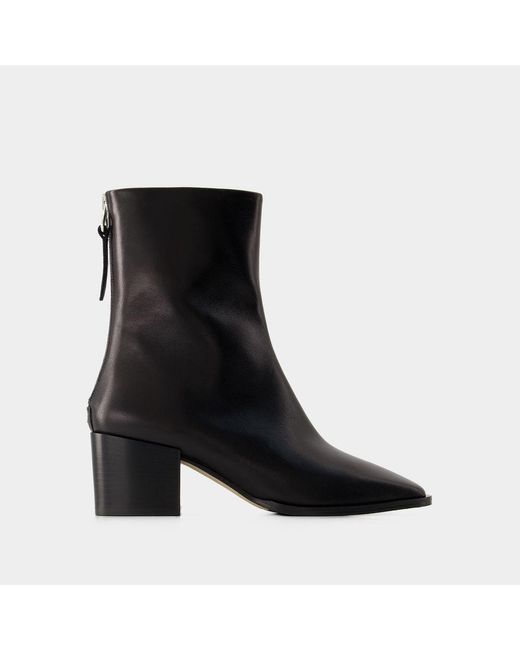 Aeyde Black Amina Ankle Boots
