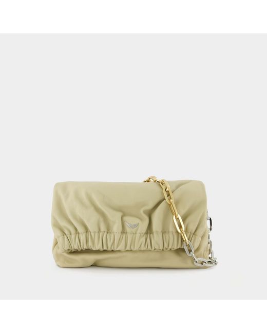 Zadig & Voltaire Rockyssime Tri Hobo Bag Relax Leather in