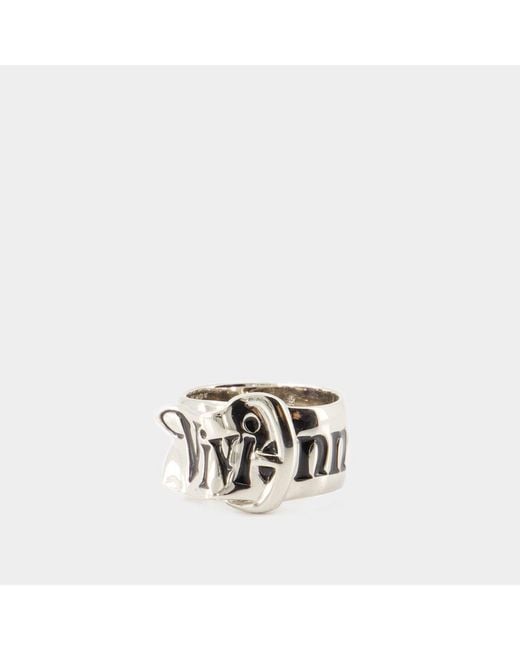 Vivienne Westwood White Belt Ring