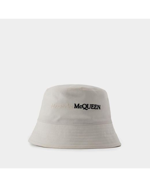 Alexander McQueen Gray Classic Logo Bic Cap for men