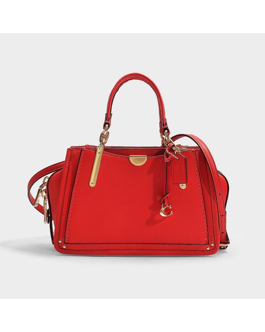 COACH Red Dreamer 21 Bag In Jasper Smooth Grain Leather