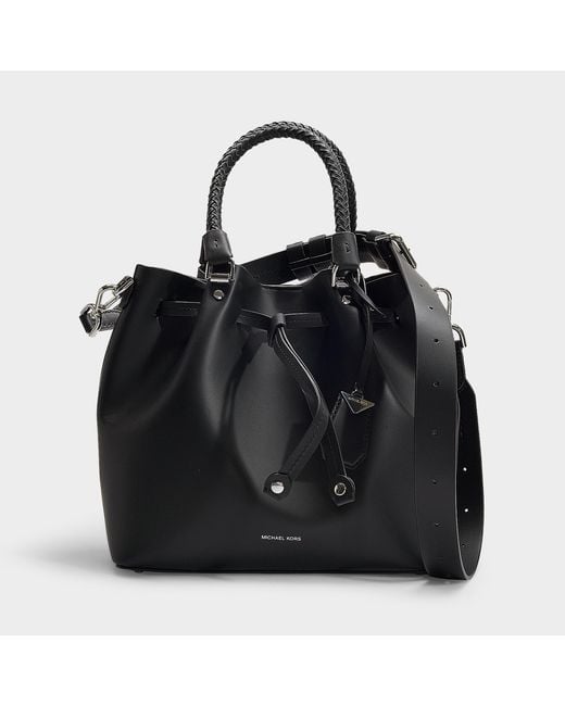 Michael Kors Black Blakely Leather Bucket Bag