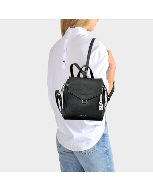 MICHAEL Michael Kors Bristol Small Backpack In Black Pebble Leather | Lyst  Canada