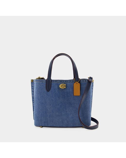 COACH Blue Willow 24 Shopper Bag