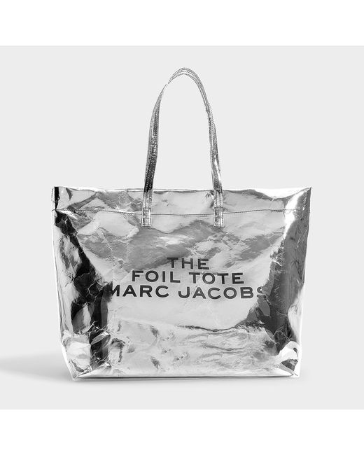 Marc Jacobs Metallic The Foil Logo Tote Bag