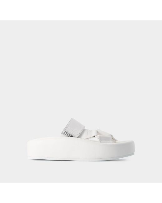 MM6 by Maison Martin Margiela White Sandals