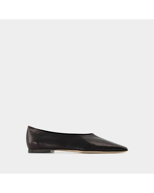 Aeyde Octavia Flat Shoes - - Black - Leather | Lyst UK