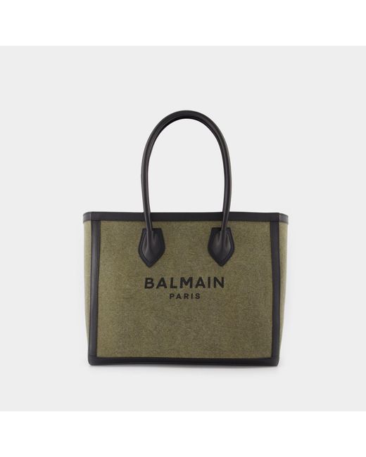 Balmain Green B-army Bag 42