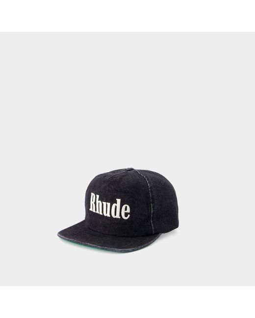 Rhude Black Caps & Hats